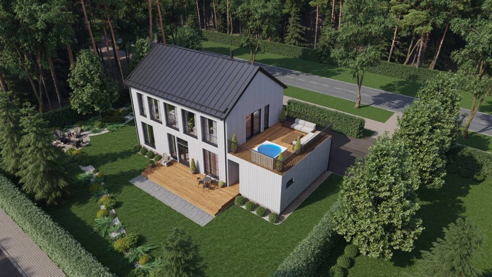 Loviisan Asuntomessut 2023: Havainnekuva Dekotalo Lilla Hygge. Kuva: Dekotalo