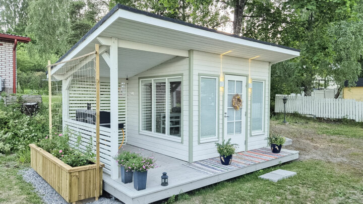 Pihlan ikkunat sievään piharakennukseen