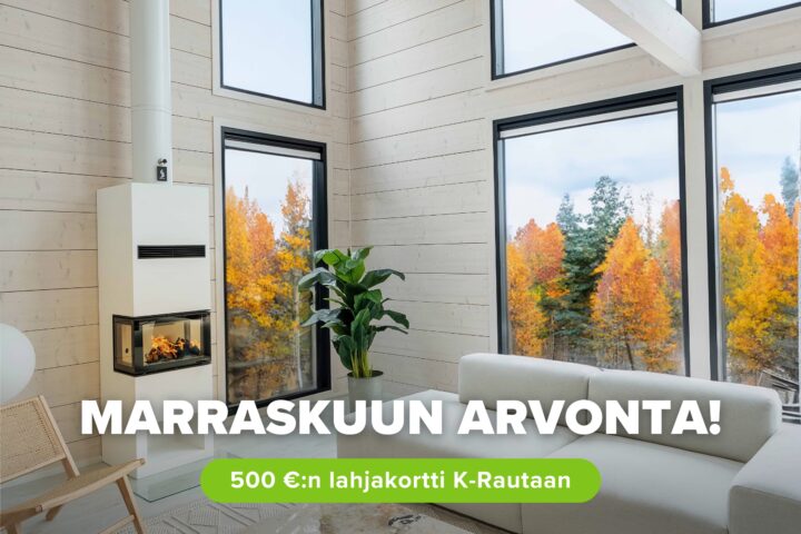 Marraskuun K-Raudan 500€ lahjakortin arvontavoitto Ylöjärvelle!