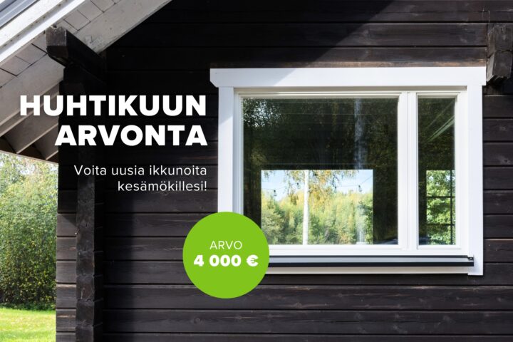 Huhtikuun mökkiarvonnan voitto Hankasalmelle!